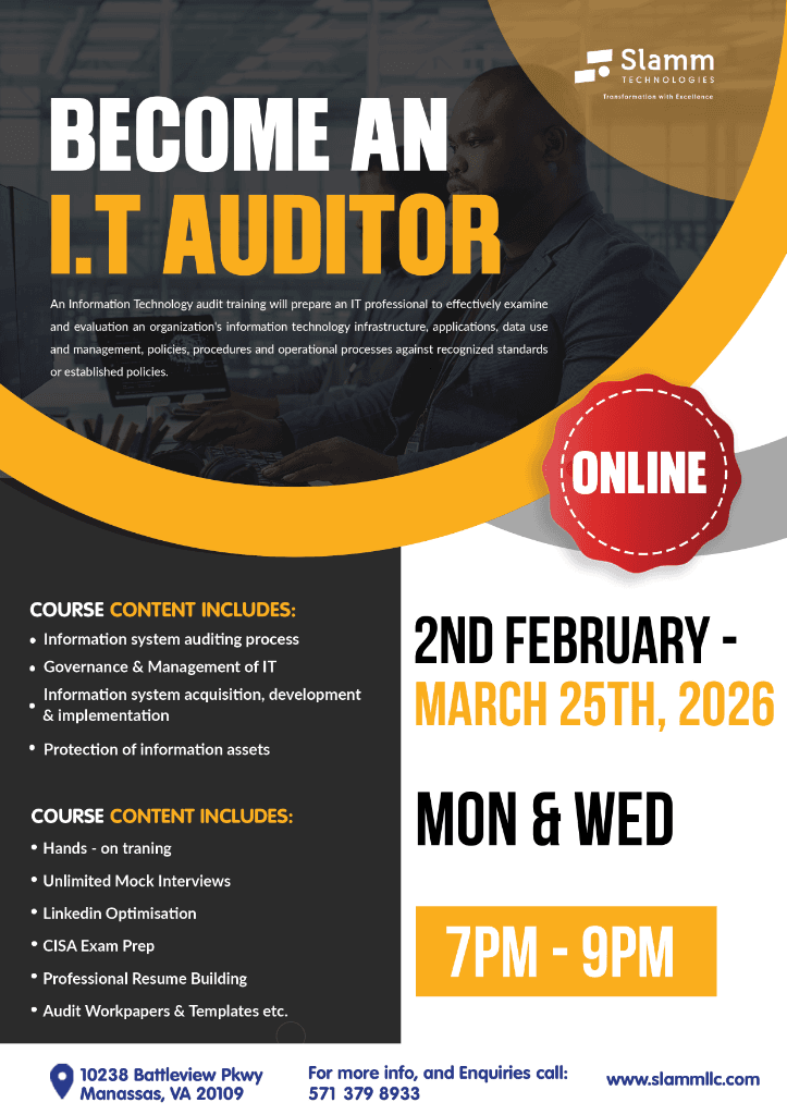 IT Auditor Training Flyer